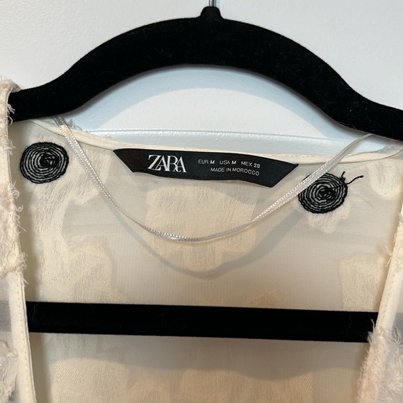 Zara Sheer Blouse, Medium - Picture 3 of 5